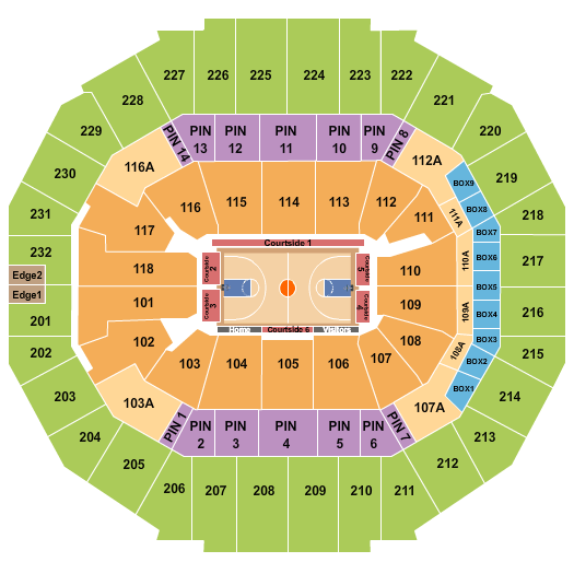 FedExForum Memphis Grizzlies Seating Chart